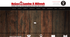 Desktop Screenshot of mccraylumber.com